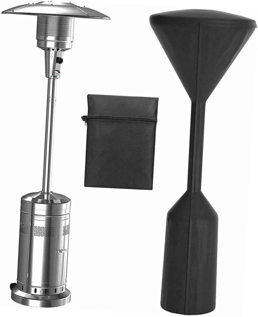 GANAZONO Waterproof Patio Heater Cover with Zipper for Outdoor Air Heater, 241X86X48Cm Protective Dustproof Rainproof Shield for Garden and Backyard