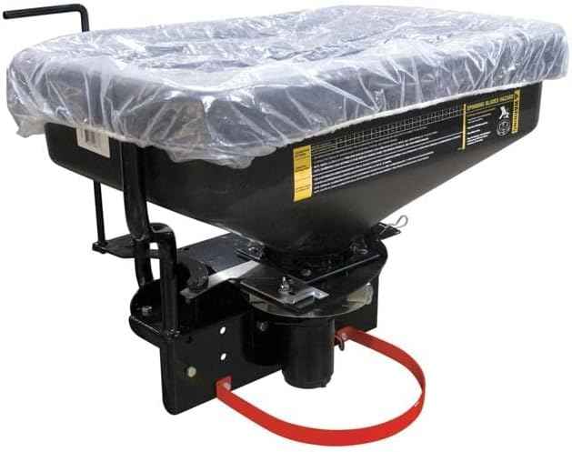 FIMCO 5301845 ATV Dry Material Spreader for Distribution & Broadcast, 12V, Polymer Hopper, 145 lbs