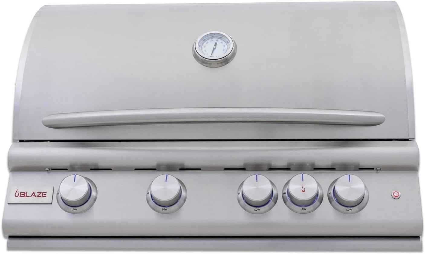 Blaze Gas Grill | 32-inch Built-in Natural Gas Grill | 4 Burner BBQ | Premium Outdoor Kitchen Grilling Experience | Best in Class Warranty | LTE+ | BLZ-4LTE3-NG