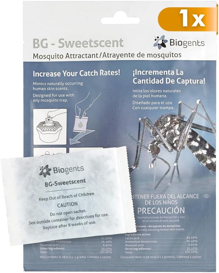 Biogents Sweetscent • Mosquito Attractant • Mosquito Lure • Magnet • Compatible with All Traps - Last up to 2 Months