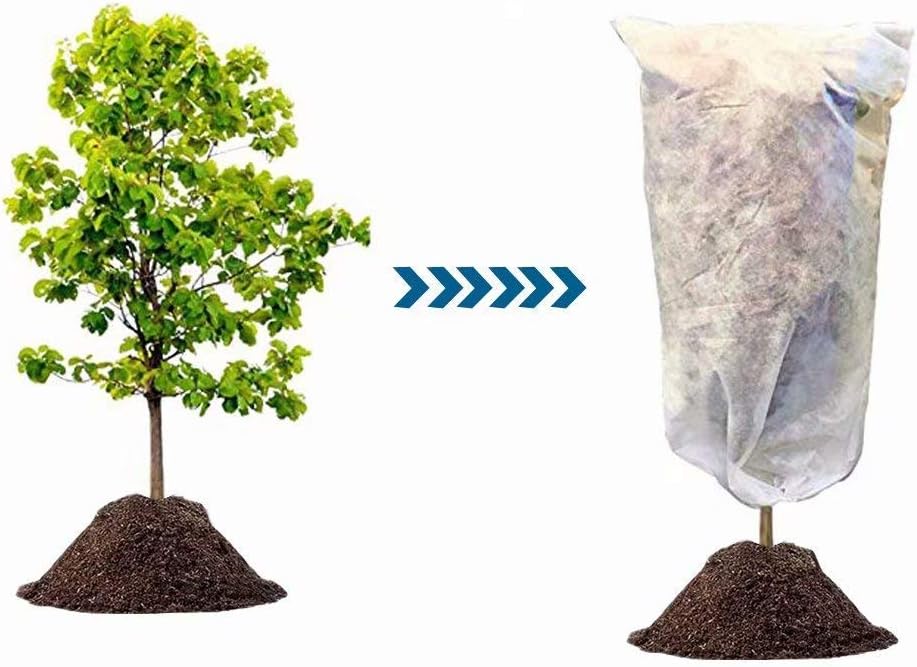 Agfabric Plant Cover for Frost Protection 120"x96" 0.9oz Garden Cover for Plants,Shrub/Bush/Tree Jacket Cover for Freeze Protection,White,4 Pack