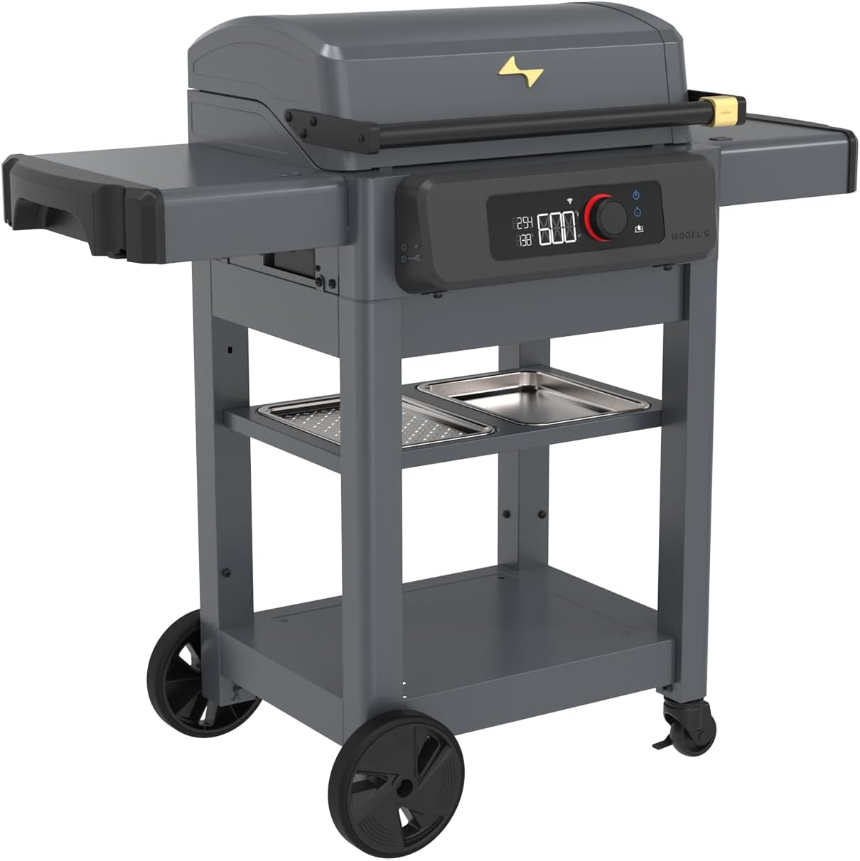 Current® Model G Griddle, Smart Electric Outdoor Flat Top BBQ Grill with 200°F to 600°F Range for Searing & Roasting, Digital Precision, Apartment-Friendly & Weather-Resistant - Lumora Garden