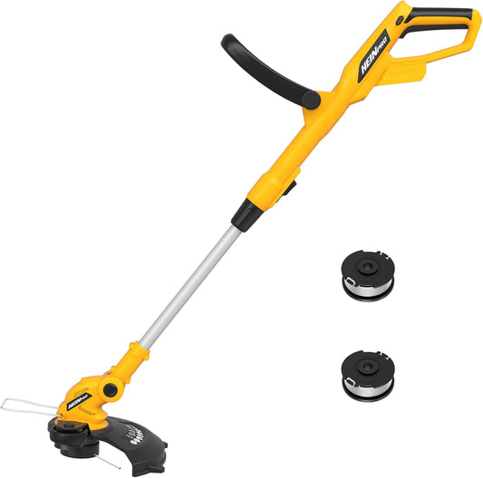 Cordless String Trimmer Compatible with Dewalt 20V Battery, 12-Inch Weed Wacker Cordless Auto Line Feed,Electric Weed Eater Battery Powered Grass Trimmer w/2 Line Spools(Tool Only)