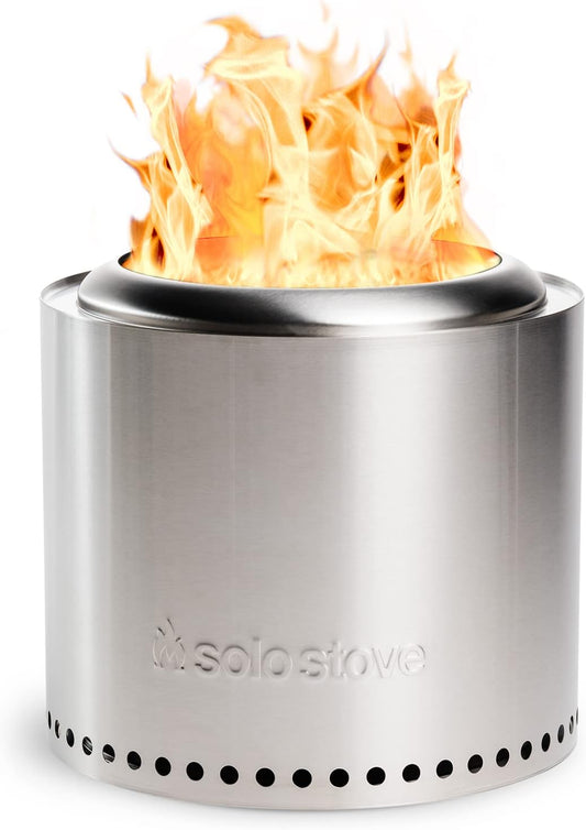 Solo Stove Ranger 2.0, 15 Inch Smokeless Fire Pit – Portable Stainless Steel Outdoor Fireplace with Carry Case - Lightweight Fireplace, Removable Ash Pan, Ideal for 2-4 People, 15lbs