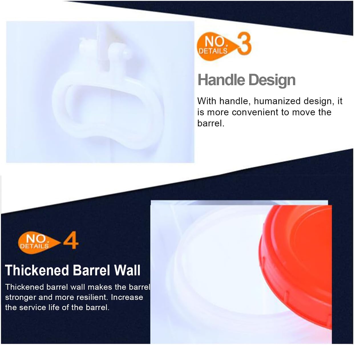 Large Capacity Water Container with Spigot Hose, Portable Water Storage Tank 52.8 Gallon No Leakage Camping Water Carrier for Emergency Vehicle Car Outdoor Hiking Picnic(Size:200L/52.8Gal)