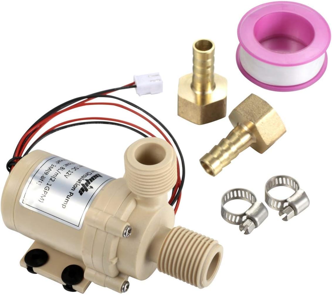 Bayite bayite BYT-7A006 DC 12V Solar Hot Water Heater Circulation Pump Low No ...