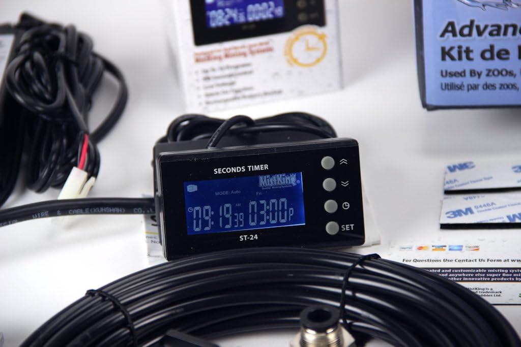 MistKing – Advanced Misting System (3/8” Backbone), 5th Gen | Used by Zoos, Institutions & Hobbyists | Expandable to 70 Nozzles | Fine Mist | 50 Micron Droplets | Upgraded Timer & Components |