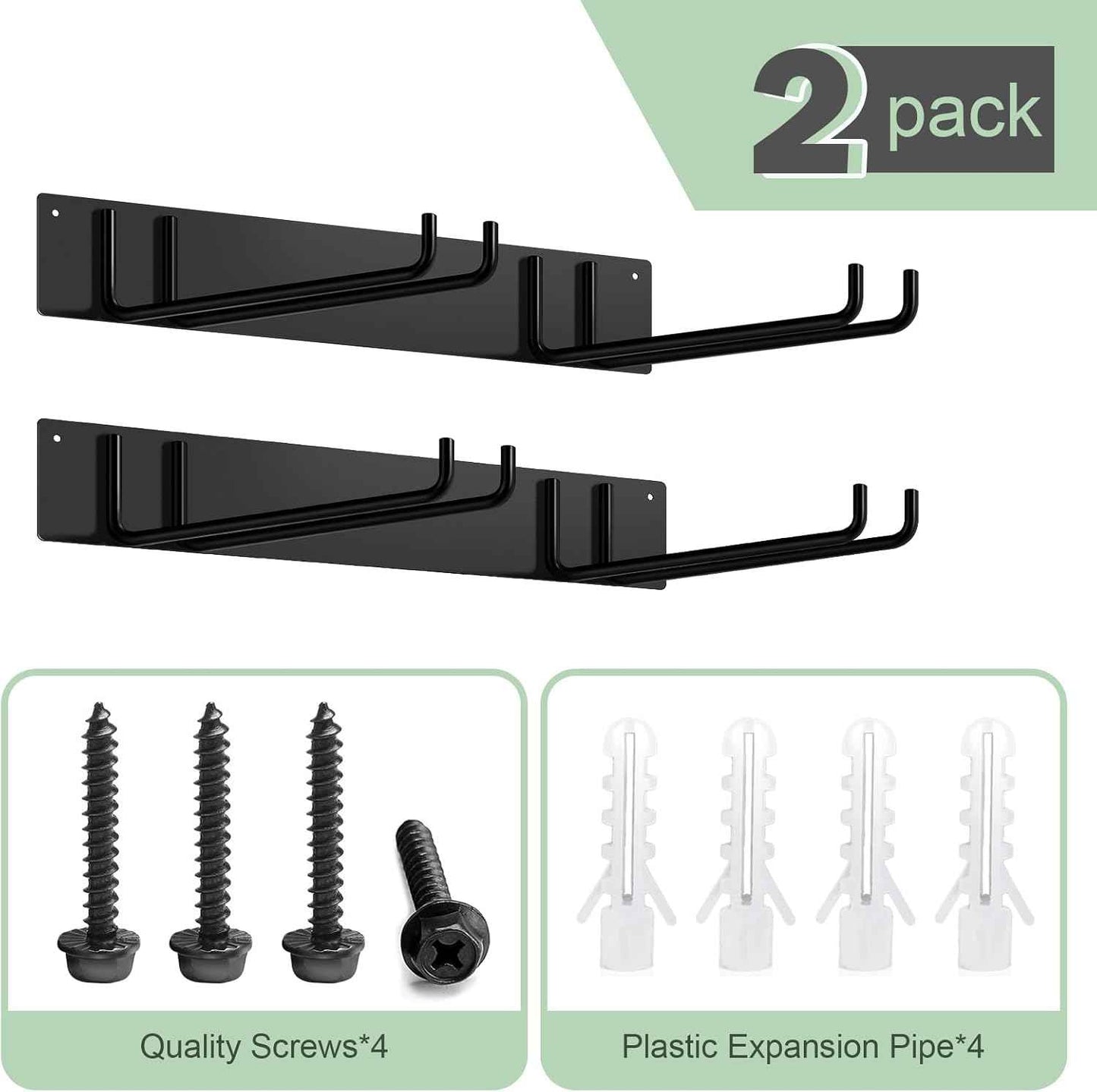 TTzycc 2-Pack Folding Chair Storage Rack for Chair Organization and Garage Wall Mount Storage, Garden Tool Rack Organizer (2 Pack)