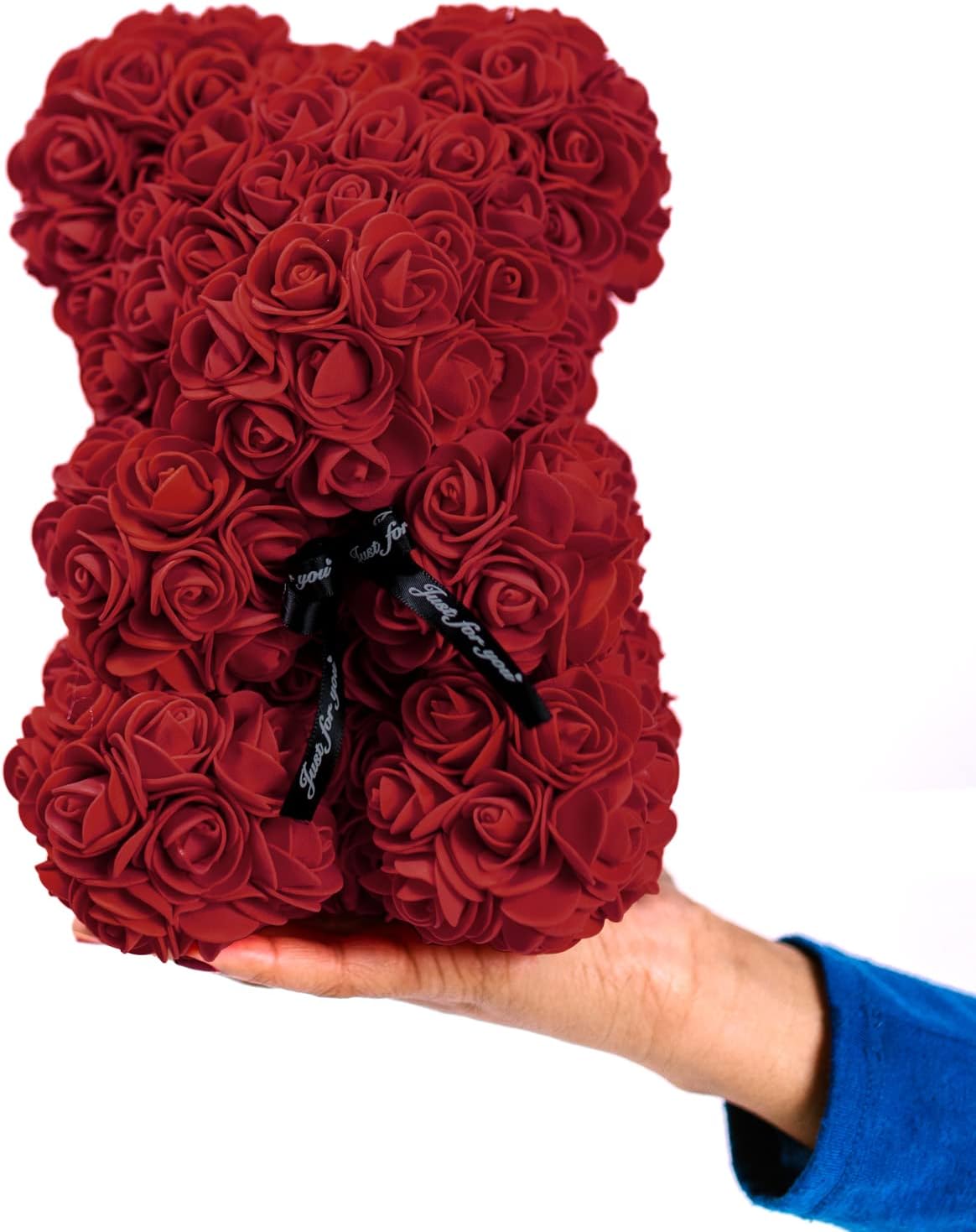 IFAMIO 100 Pcs Foam Artificial Burgundy Roses Mini Fake Flowers Mini Artificial Fake Rose Heads Artificial Floral for DIY Bouquets Party Baby Shower Home Decorations Wedding