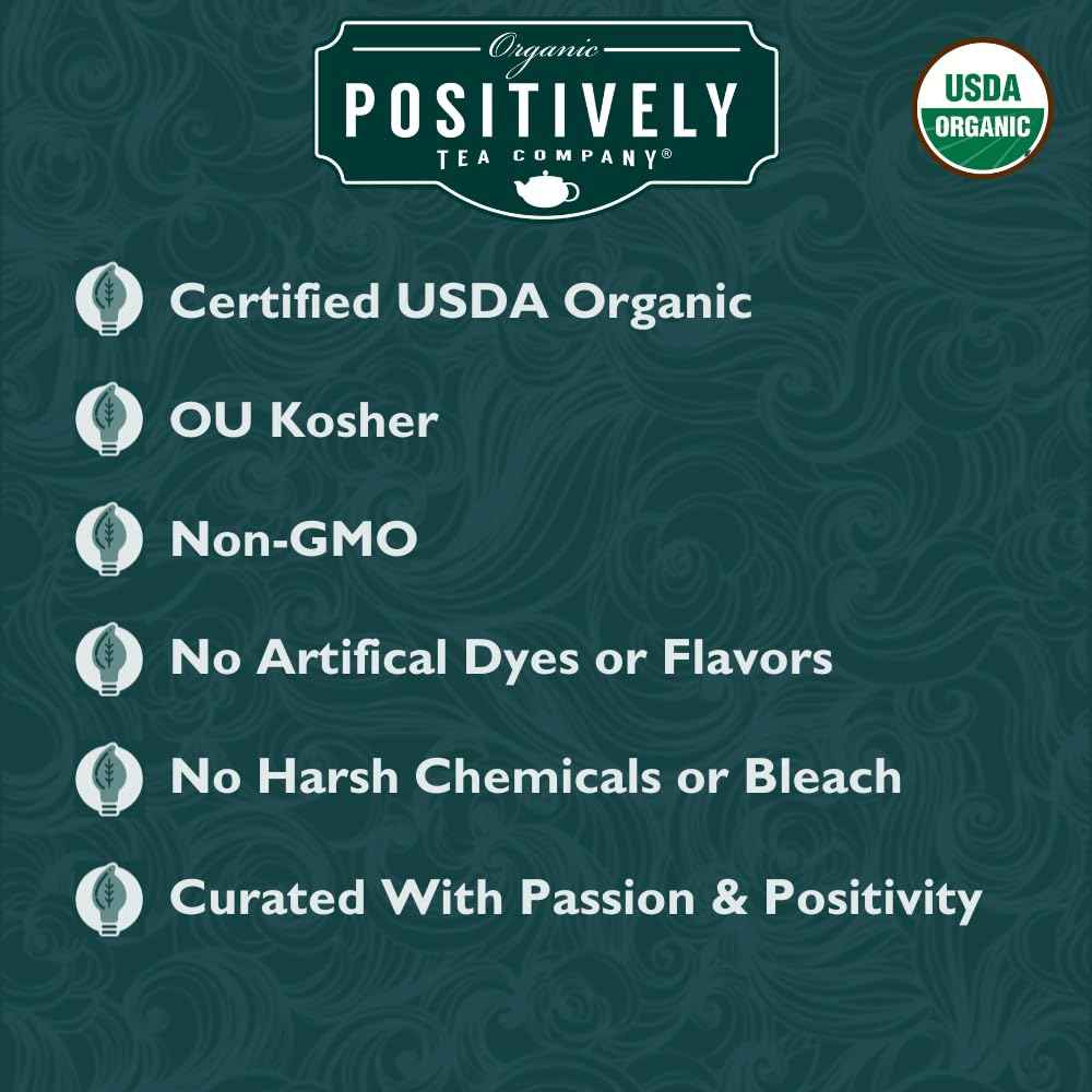 Organic Positively Tea Company, Spearmint Leaf Herbal Tea, Loose Leaf, 4 Ounce