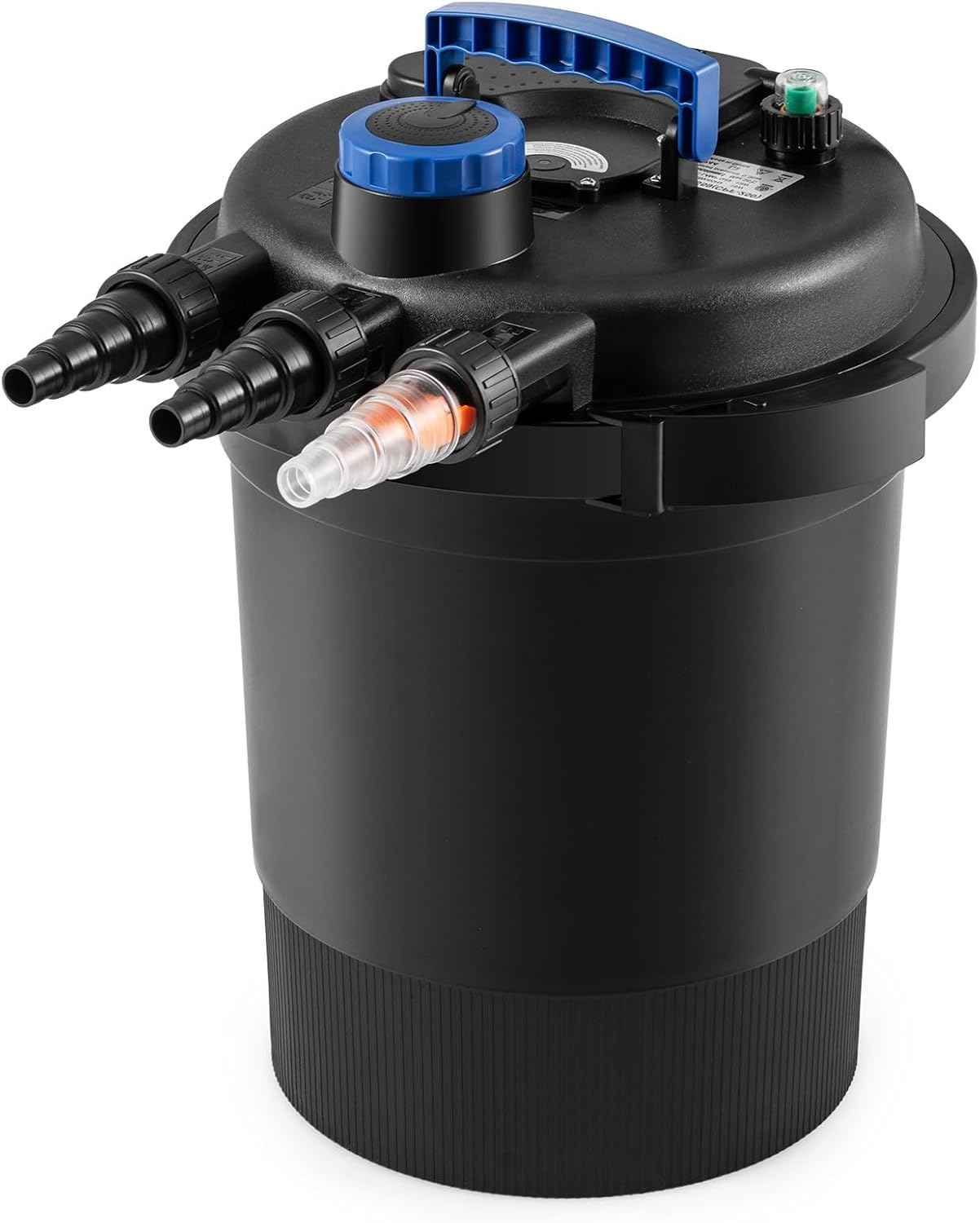 Casart Bio Pressure Filter UVC 120V/60HZ, 2642 GPH for Koi Ponds up to 1321 Gallons or Ornamental Ponds up to 2642 Gallons, Pond Filter System for Garden, Pool Fishpond Pump Filter Pond Filter