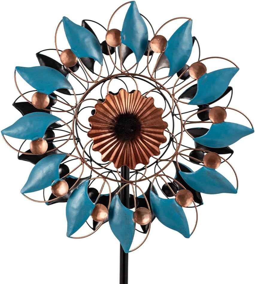 Stargarden Metal Wind Spinner, 13.7" Dia Outdoor Wind Spinners, Kinetic Garden Art & Outdoor Decoration for Yard