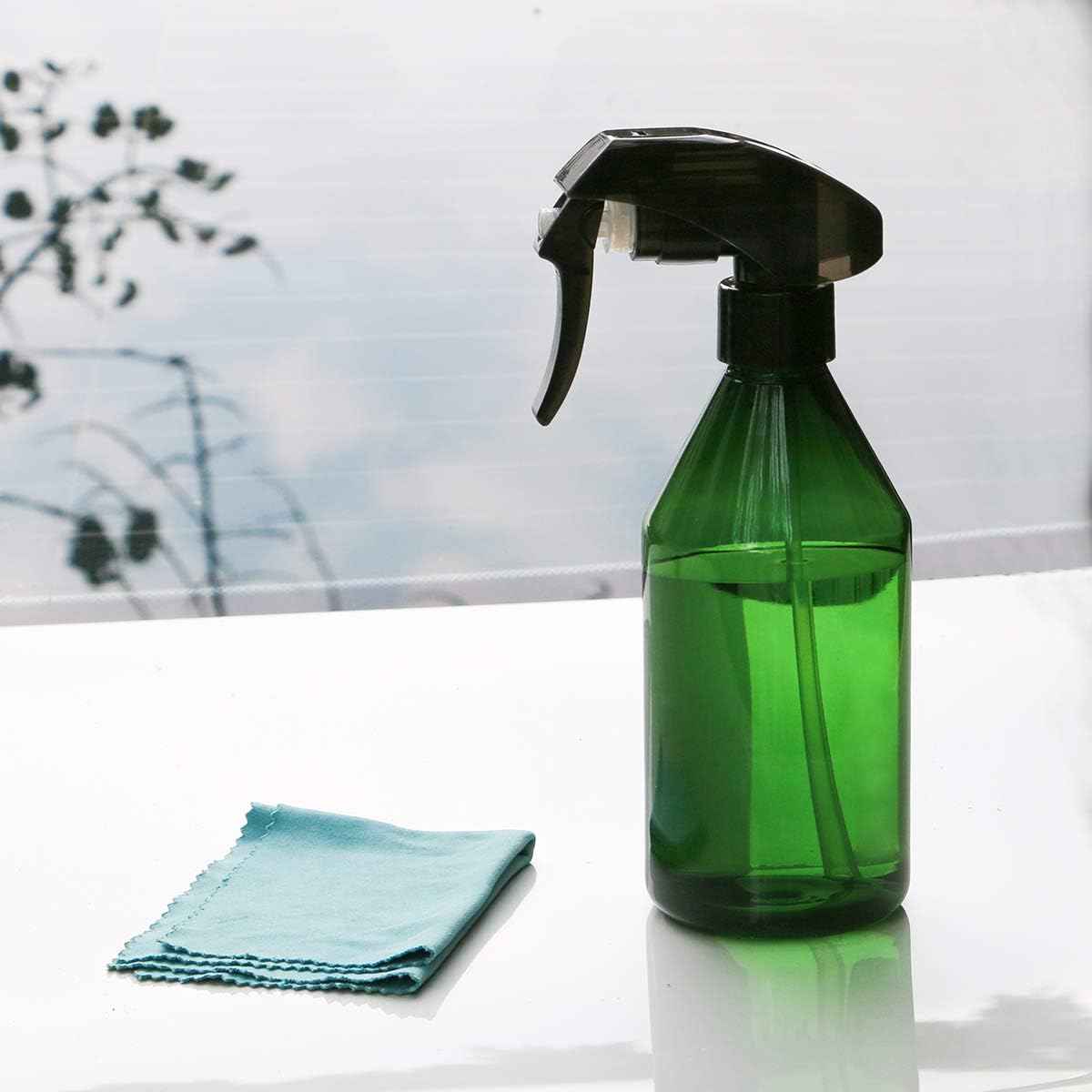 driew Plant Mister Spray Bottle, Plant Mister Water Spray Bottle for Plants Misting Bottle Water Fine Mist, Cleaning Solutions, Gardening, Indoor, Outdoor (Green - 10oz)
