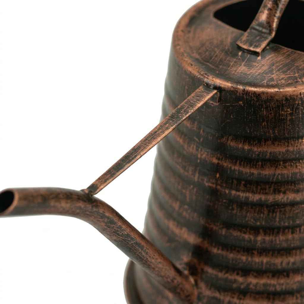 Small Watering Can, 0.3 Gallon/34oz., Copper, Galvanized, Indoor Water Can, Metal Watering Can with Long Spout, Plant Water Can for Indoor Plants