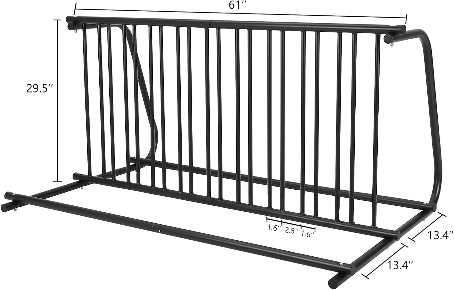 Garvee Commercial Floor Bike Rack Stand, Grid Bike Rack Ground, 10-Bike Capacity Dual Sided Bicycle Storage Stand Floor Parking Stand for Garages, Stores, Schools & Universities Power Coated Steel