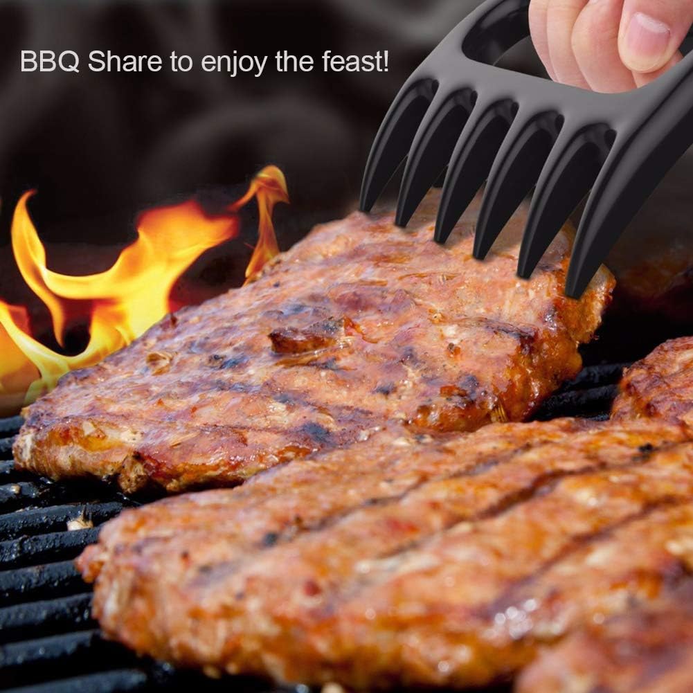 Original Meat Shredder Claws for BBQ – Heat-Resistant Nylon, Ultra-Sharp Blades, Easily Shred, Lift & Handle Pulled Chicken, Beef – Heavy-Duty Barbecue Tool – Black - Lumora Garden