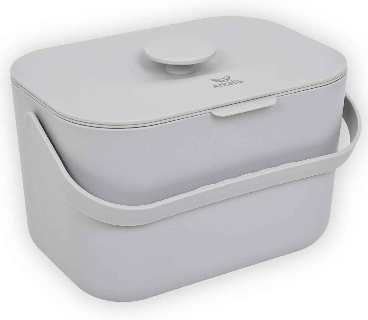 Kitchen Compost Bin – 1.3 Gallon Countertop Compost Bin with Lid, Odor-Blocking, No Charcoal Filters Needed, Indoor Compost Bin with Removable Basket, Easy Clean