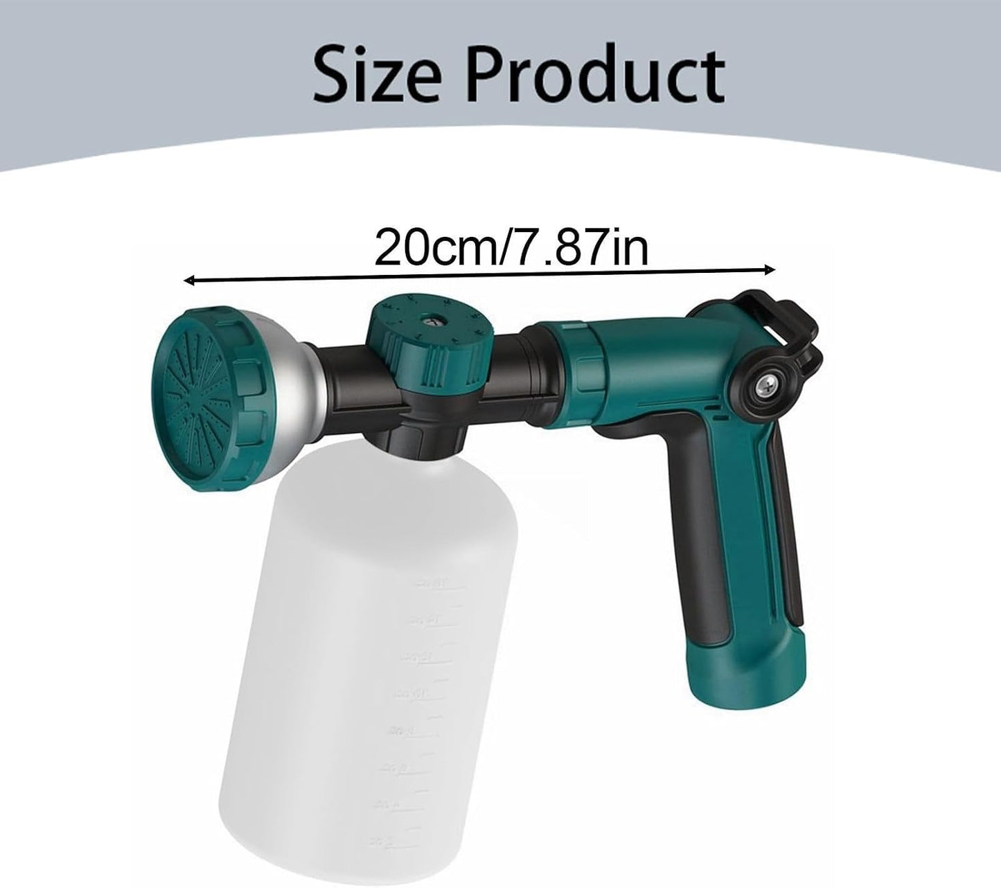 8-Dial Hose End Sprayer for Liquid Fertilizer/Soap Precision Lawn Yard & Garden Feeder with 16oz Bottle for Uniform Fertilizing and Watering Plants Car Dog Wash Hose Attachment Nozzle