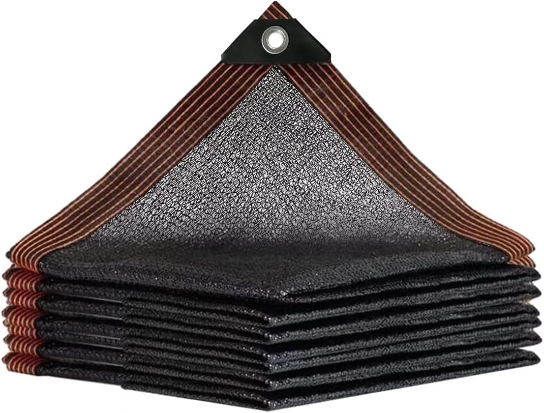 QLOFEI 40-50% Shade Cloth with Grommets, Sunblock Mesh Tarp Shade Neting Cover for Plant Greenhouse, Easier to Hang Shade Cloth for Patio Kennel Chicken Coop Lawn Pool Garden Shade Sail, 10x15 FT