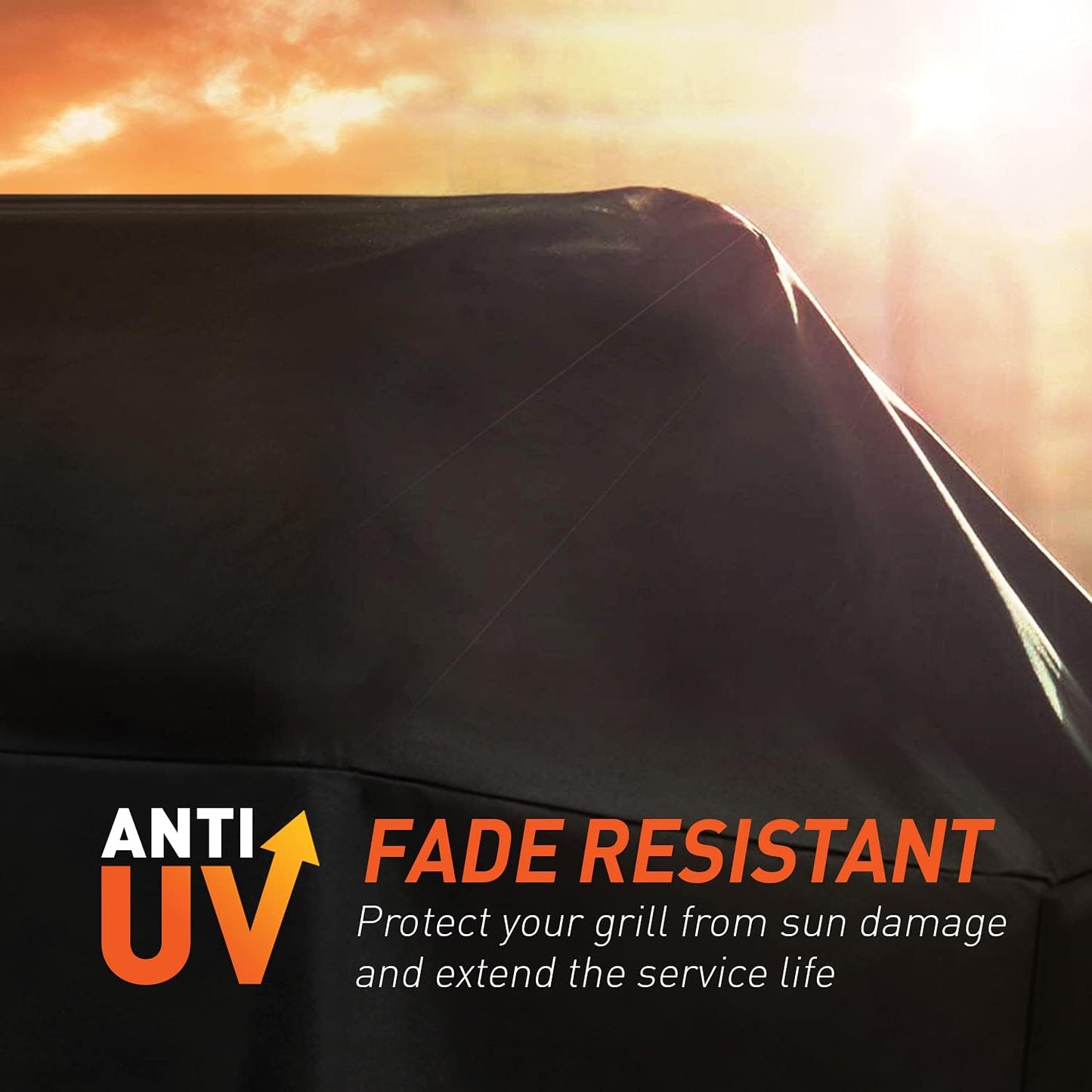 Small Grill Cover for Outdoor Grill 32 Inch, Heavy Duty Waterproof 2 Burner Gas BBQ Cover Compatible with Weber Spirit Charbroil Nexgrill with Collapsed Side Tables