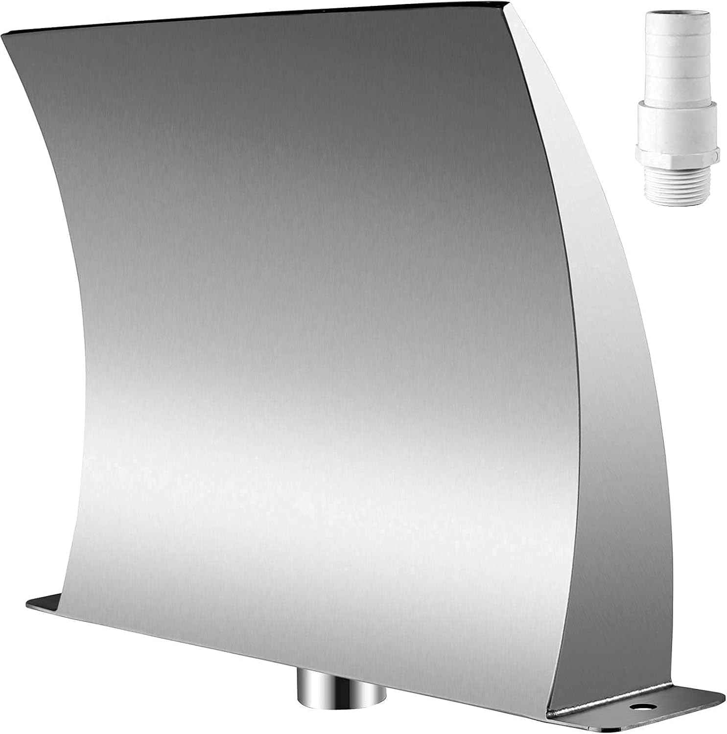 Pool Waterfall Fountain 304 Stainless Steel, Pool Fountains for Inground Pools, Garden Outdoor Waterfalls Sheer Descent
