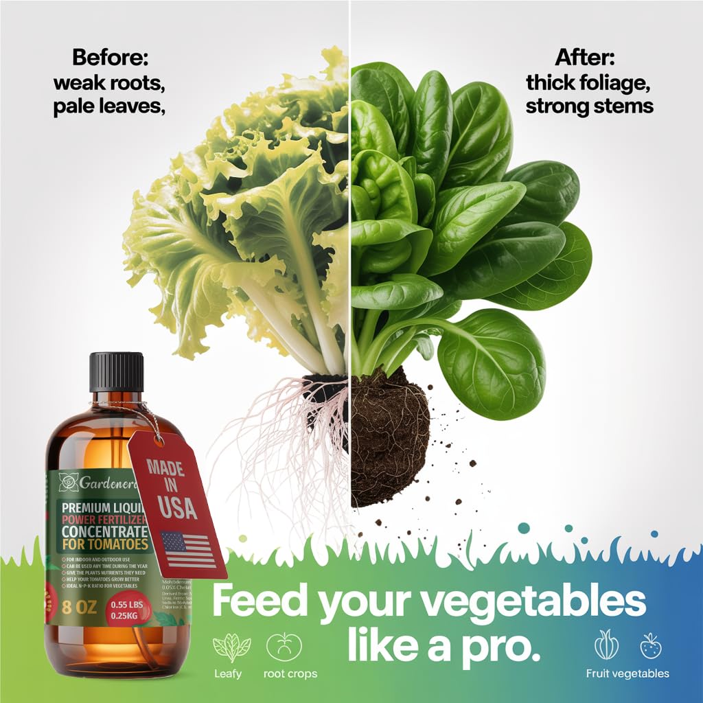 Liquid Power Garlic Fertilizer Spray – Ready-to-Use Liquid Plant Food Mist for Garlic – Premixed, Easy Application – Fast-Acting Formula for Growth, Roots & Yield – Indoor & Outdoor Use – 8 oz
