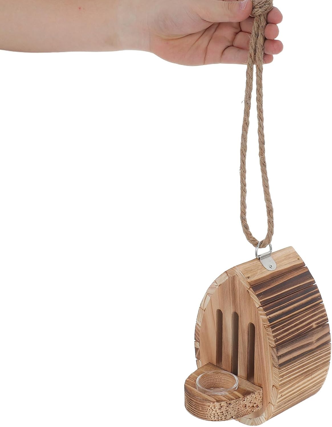 Wooden Butterfly House with Feeder Hanging Garden Refuge Outdoor Butterfly Nesting Box for Patio Yard Wildlife Habitat and Decorative