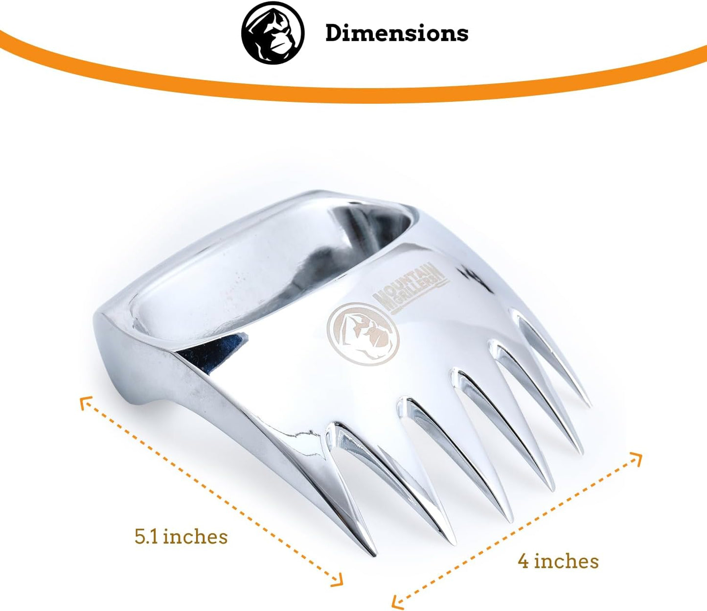 Meat Claws Meat Shredder for BBQ - Perfectly Shredded Meat, These Are The Meat Claws You Need - Best Pulled Pork Shredder Claw x 2 For Barbecue, Smoker, Grill (Solid Metal) - Lumora Garden