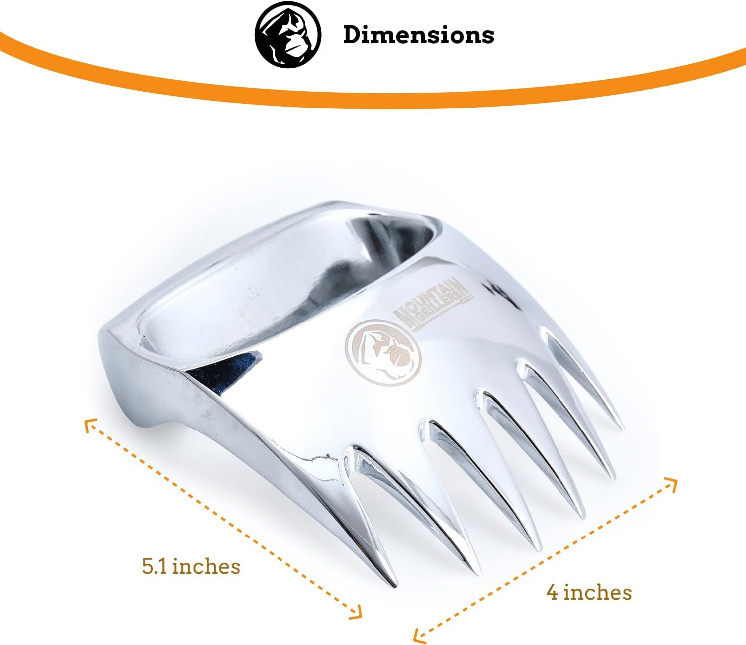 Meat Claws Meat Shredder for BBQ - Perfectly Shredded Meat, These Are The Meat Claws You Need - Best Pulled Pork Shredder Claw x 2 For Barbecue, Smoker, Grill (Solid Metal) - Lumora Garden