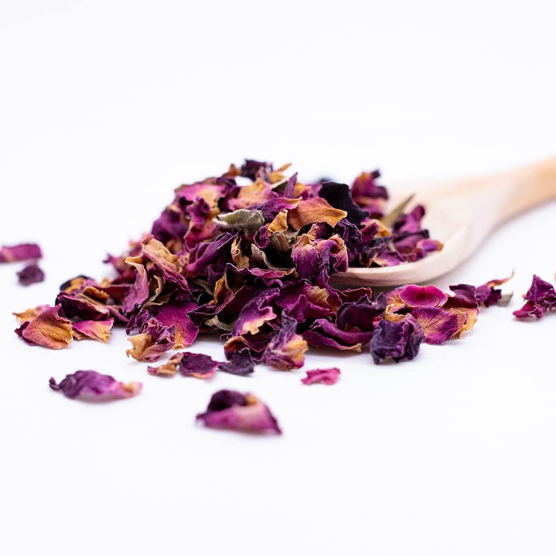 MagJo Naturals Red Rose Petals, Dried, Culinary Grade A, Harvested from Faiyum Oasis in Egypt (4 oz)