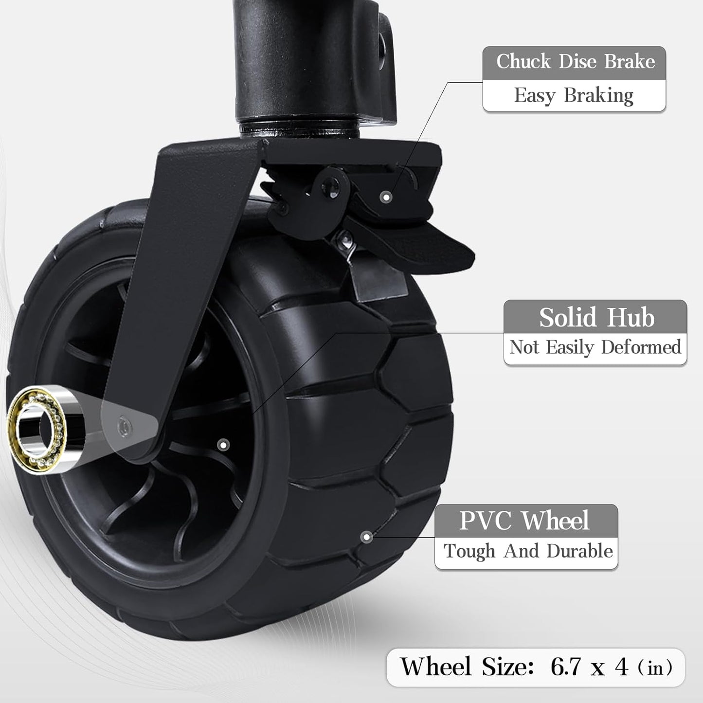 Whitsunday Collapsible Folding Wagon with Table,Heavy Duty Utility Beach Wagons with Opened Tailgate and All-Terrain Wheels for Camping,Garden,Sports Grey