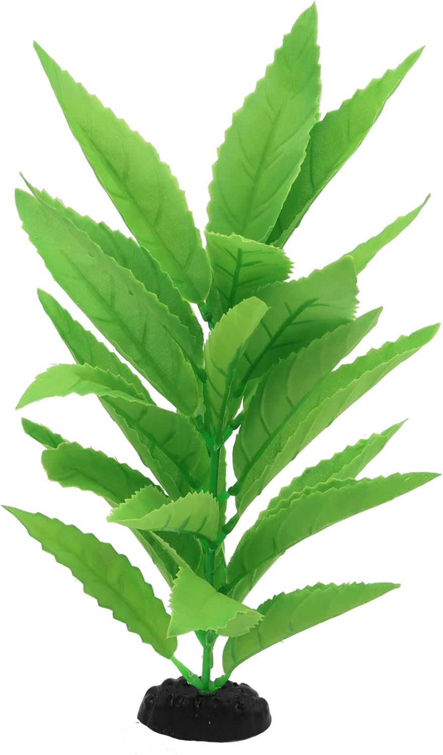 2-Pack 12 Inch Aquarium Silk Aquarium Plants, Artificial Plastic Plant for Small Tank, Goldfish, Fish Hides (Green A, 12 Inch)