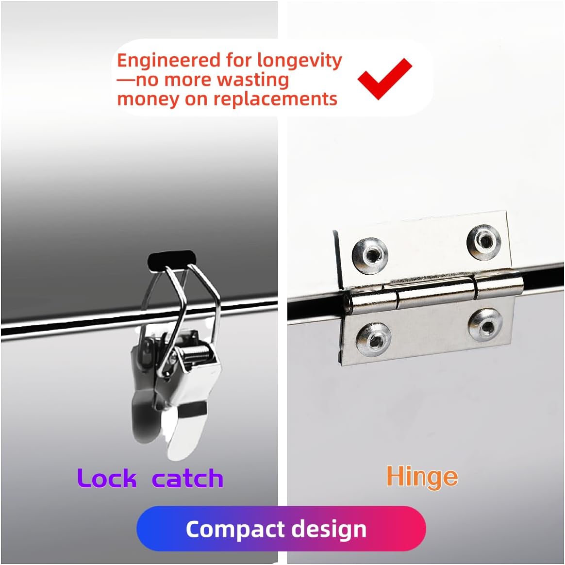 Upgraded Rust-Resistant Premium Stainless Steel Portable Charcoal Grill, Dual Large Grilling Zones,Easy-to-Assemble Outdoor Small Grill for Backyard,Patio,Travel&Camping,Foldable Tailgate Compact BBQ