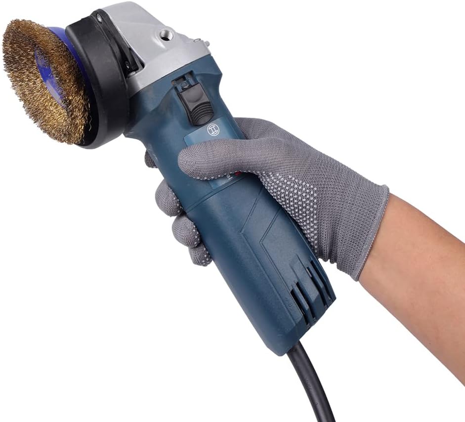 24Pcs Work Gloves Anti-slip Knitted Stretchy Cloth Glove Thin Moist Glove Liners