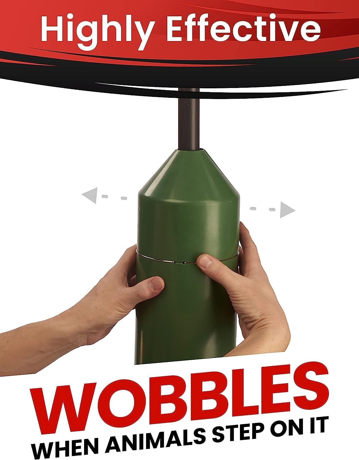 iPrimio 18" Squirrel Baffle - Easy Install Pole Wrap Around Baffle: Protect Hanging Bird Feeders, Squirrel Baffles for Feeders, No Tool Install, Durable Weather Resistant, for Bird Feeder Poles