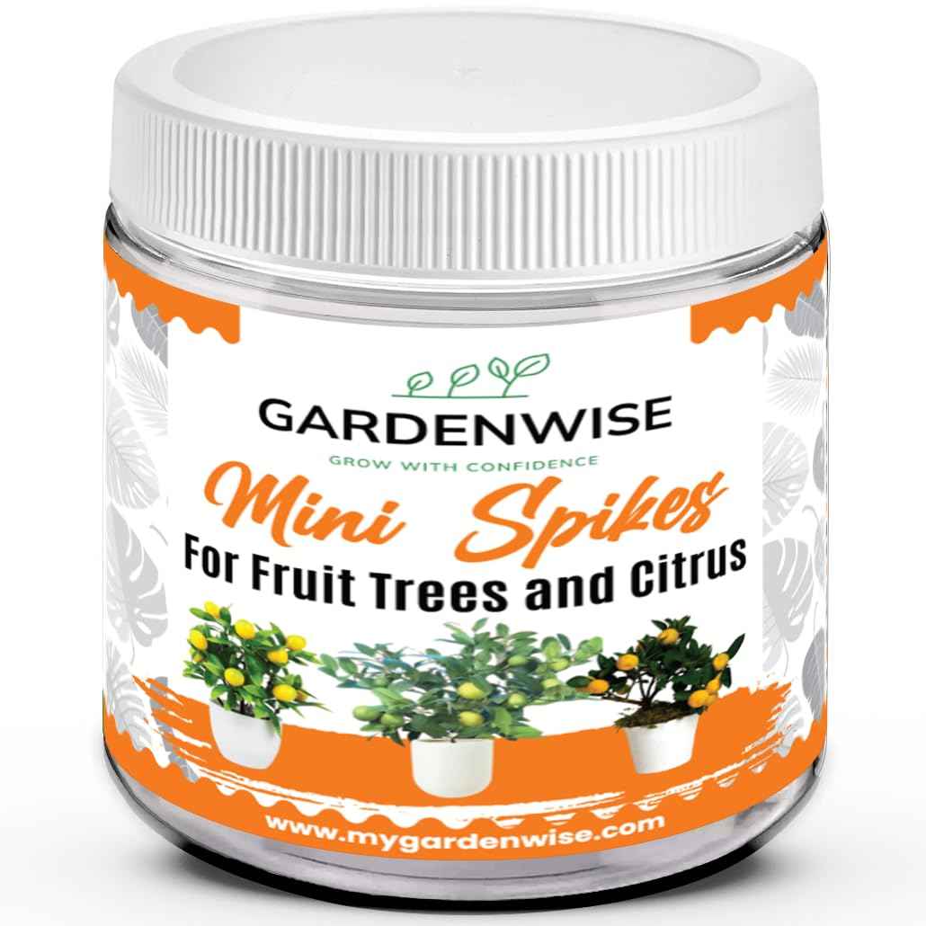 GARDENWISE Mini Spikes - Plant Food Spikes for Long-Lasting Citrus Fertilizer | Fruit, Lemon, Orange & Lime Tree Fertilizer
