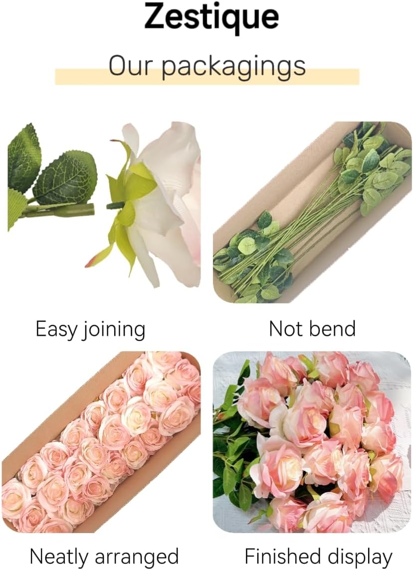 Ice Blue Artificial Roses Fake Flowers Not Bend The Peduncle with Stems for DIY Wedding Bouquets Bridal Shower Centerpieces Arrangements Tables Decorations 12pcs