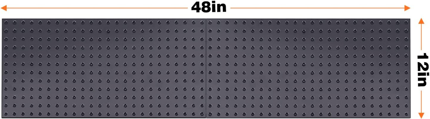 Ultrawall 2 Pcs Metal Pegboard Wall Panels, Peg Boards for Garage Tool Storage