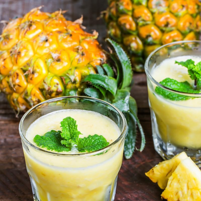 2 Gold Pineapple Plants Live to Grow, Sweet Pineapple Fruit Trees Live Plant 5 to 8 Inc Height, Ornamental Pineapple Plant