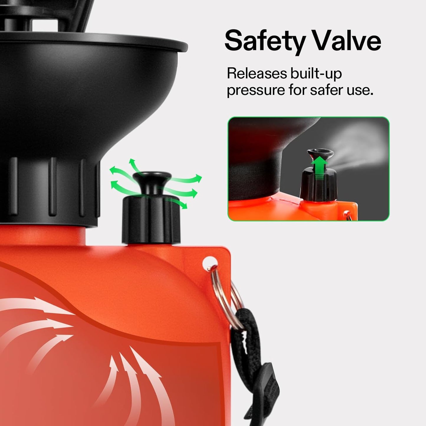 VIVOSUN 1.85-Gallon Pump Pressure Sprayer, Pressurized Lawn & Garden Water Spray Bottle with Adjustable Shoulder Strap, for Spraying Plants, Garden Watering and Household Cleaning