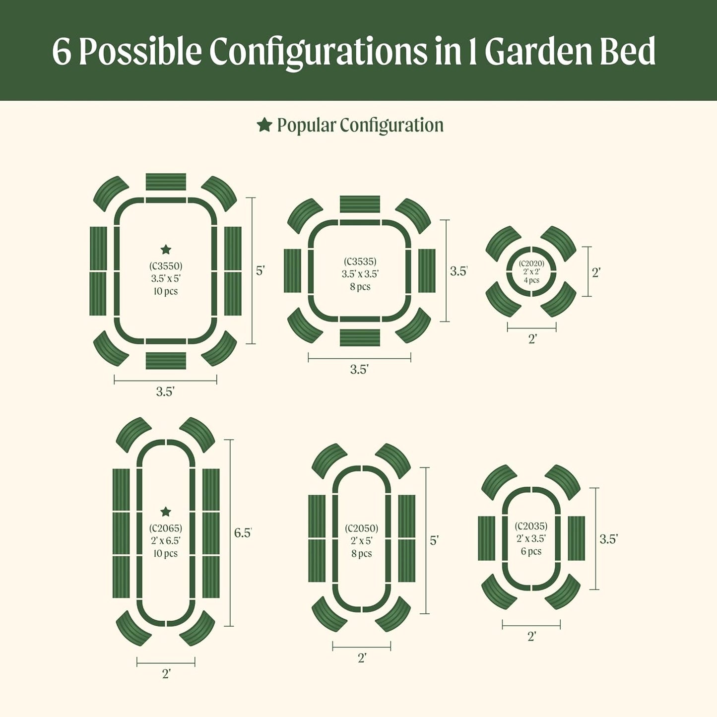 Vego garden 32" Extra Tall Raised Garden Bed Kits, 6 in 1 Modular Raised Planter Box for Vegetables Flowers Fruits Oval Metal Raised Garden, Sunlit Oak