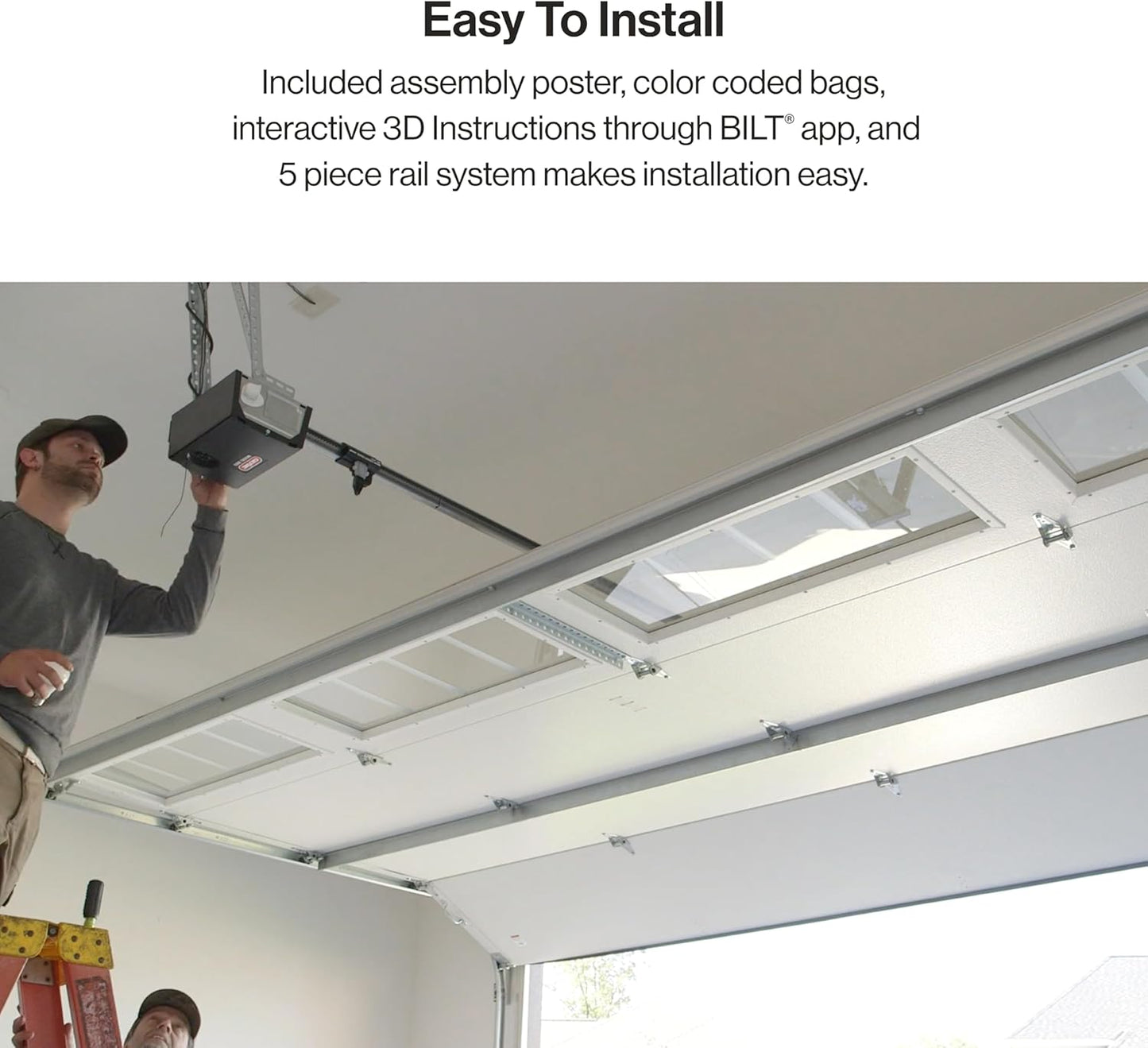 Genie Chain Drive 550 Garage Door Opener, Heavy Duty Chain Drive Opener, Model 2035-TKO