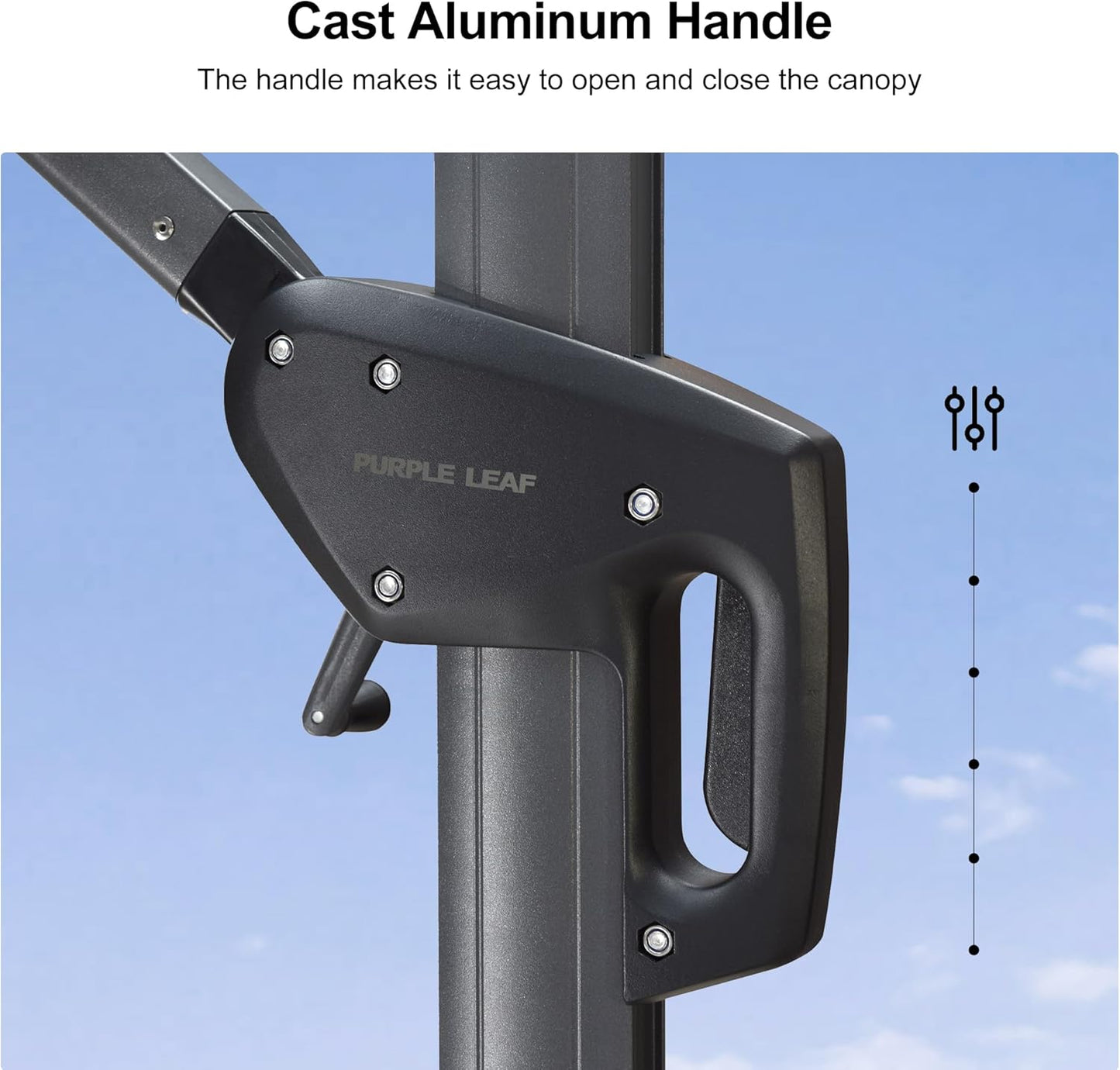 PURPLE LEAF 9 Feet Patio Umbrella Outdoor Cantilever Square Umbrella Aluminum Offset Umbrella with 360-degree Rotation for Garden Deck Pool Patio Taupe