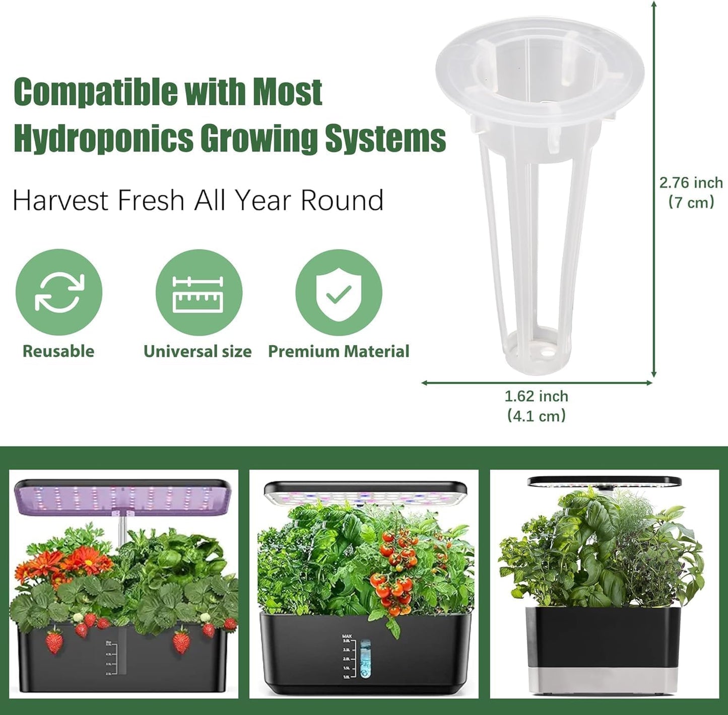 Basil Seed Pods for All Hydroponics Growing Systems, 12 Pods Herb Kit with 200+ Seeds of Genovese Basil, Grow Your Own Herb Garden at Home