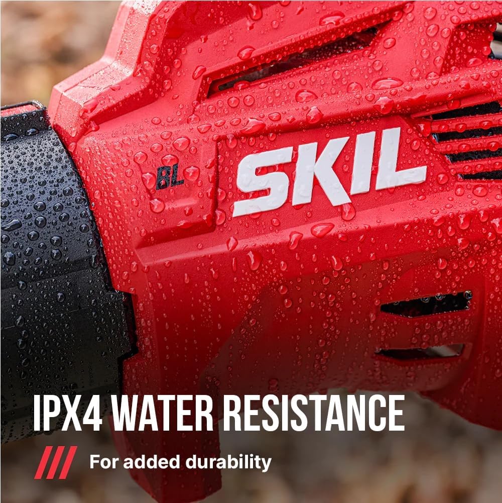 SKIL PWR CORE 40 Brushless 40V 530 CFM Cordless Leaf Blower Kit, Variable Speed with Power Boost, Includes 2.5Ah Battery and Auto PWR Jump Charger- BL4713C-11
