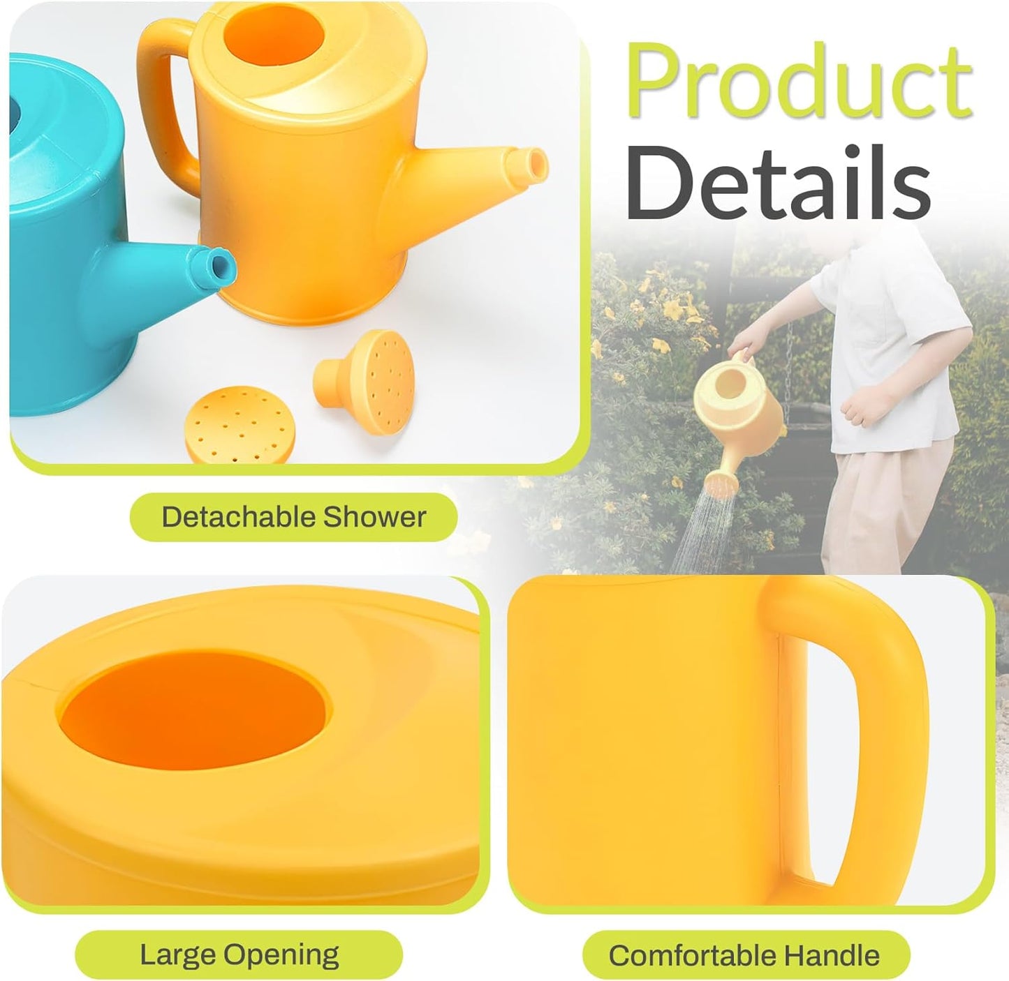 Small Watering Can for Kids, 700ml/23.7 Oz Plastic Watering Can for Indoor Plants Garden Flower (Pink)