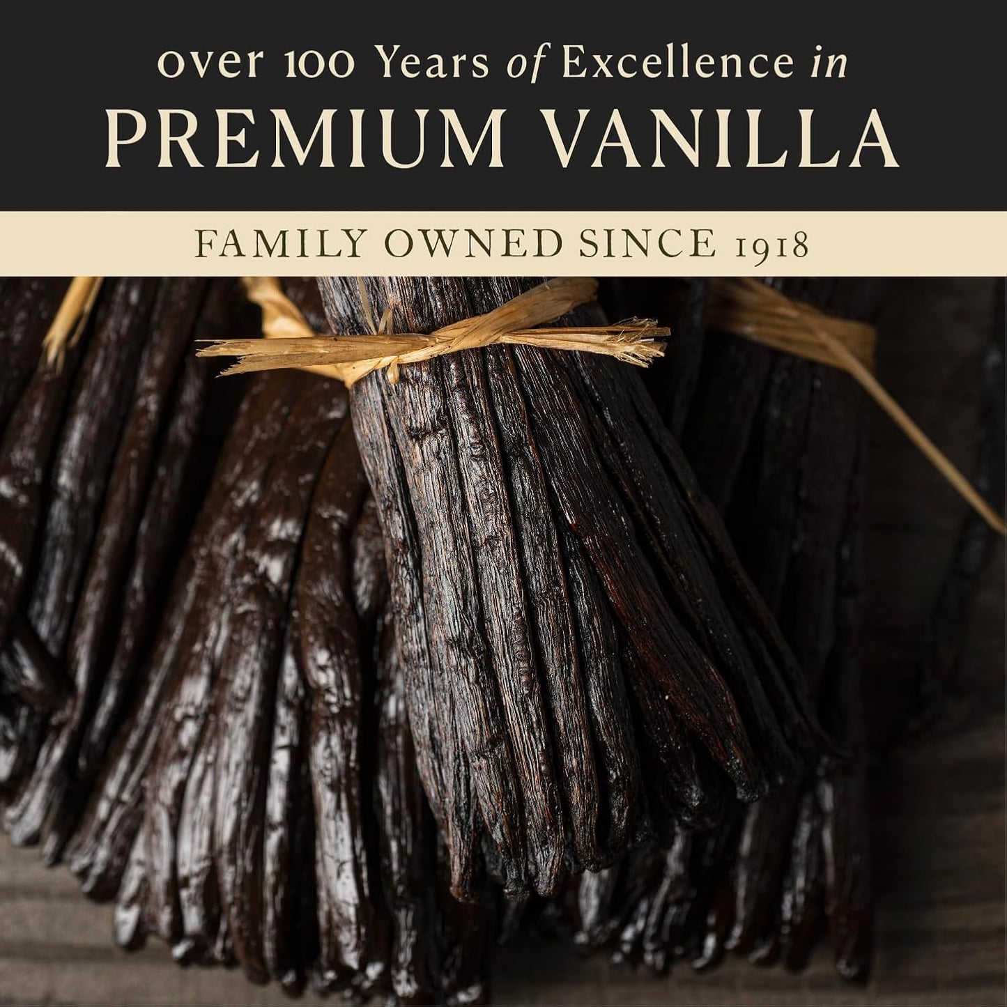 Cook’s, Tahitian Organic Vanilla Beans, Grade A, World’s Finest Gourmet Fresh Premium Vanilla, Certified Organic by CCOF, 10 Whole Beans