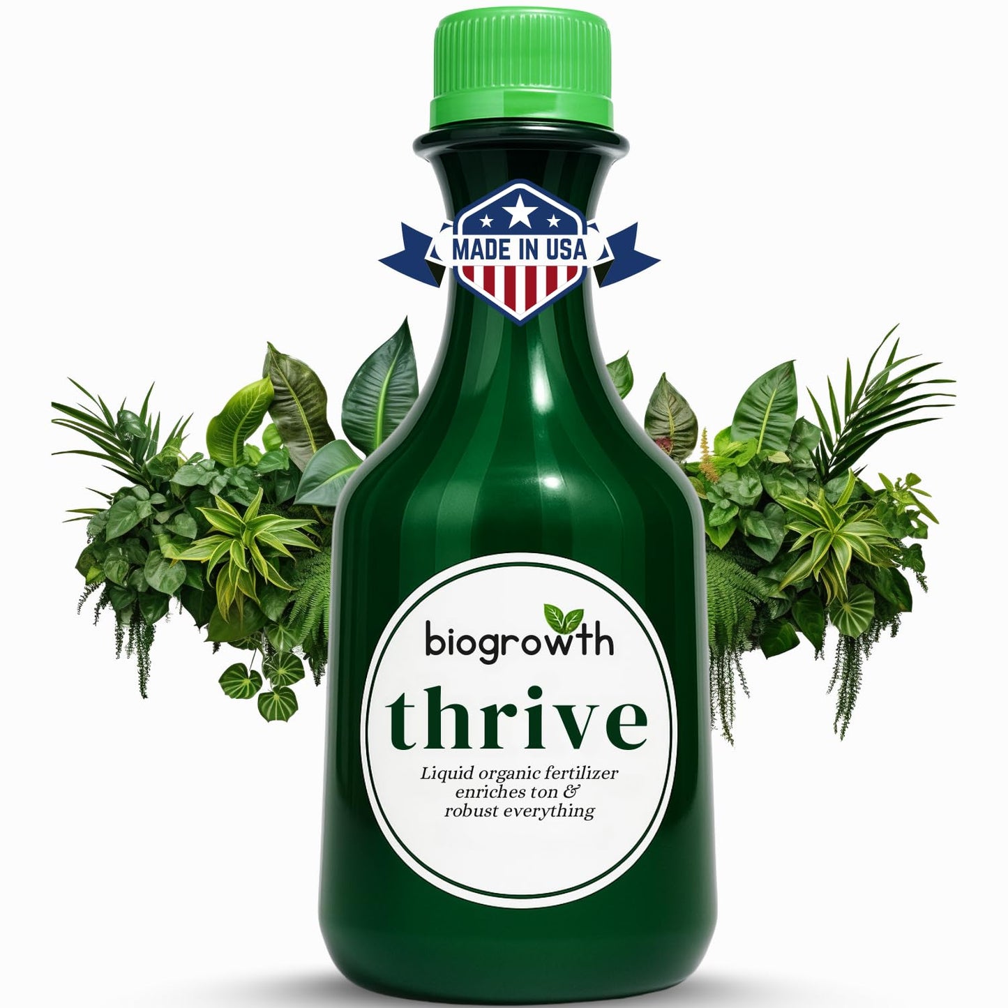 Concentrated Liquid Enzyme-Powered Organic Plant Food (8.45oz) | Enzyme-Rich Fertilizer Growth Booster for Bigger Buds & Stronger Roots, Ideal for Indoor Pots & Outdoor Gardening