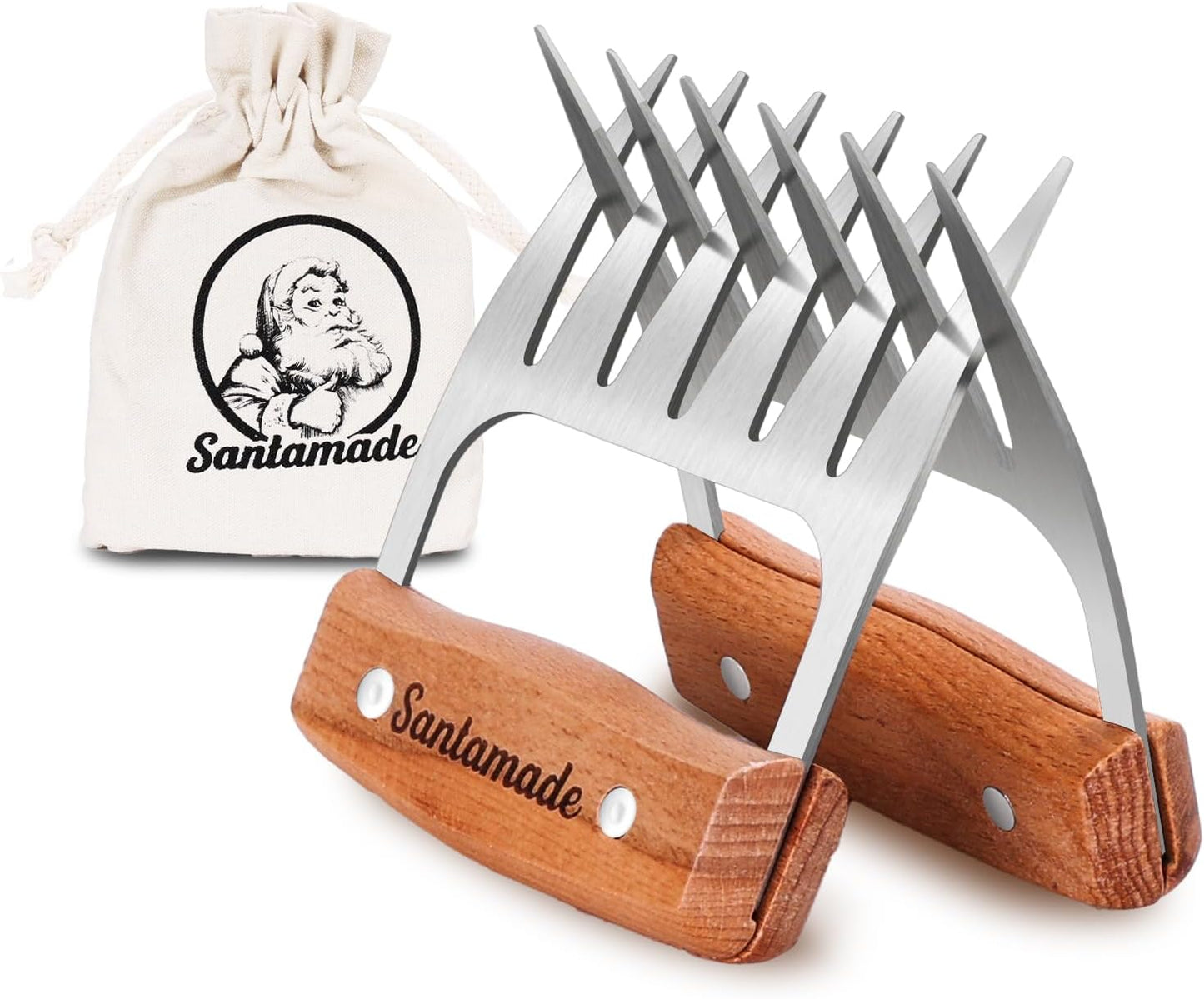 Meat Shredder Claws - Stainless Steel Meat Claws for Pulled Pork, Shredded Chicken, Bear Claws for Shredding Meat, Grill, BBQ Smoker Accessories, Grilling Gifts, Stocking Stuffers for Men - Lumora Garden