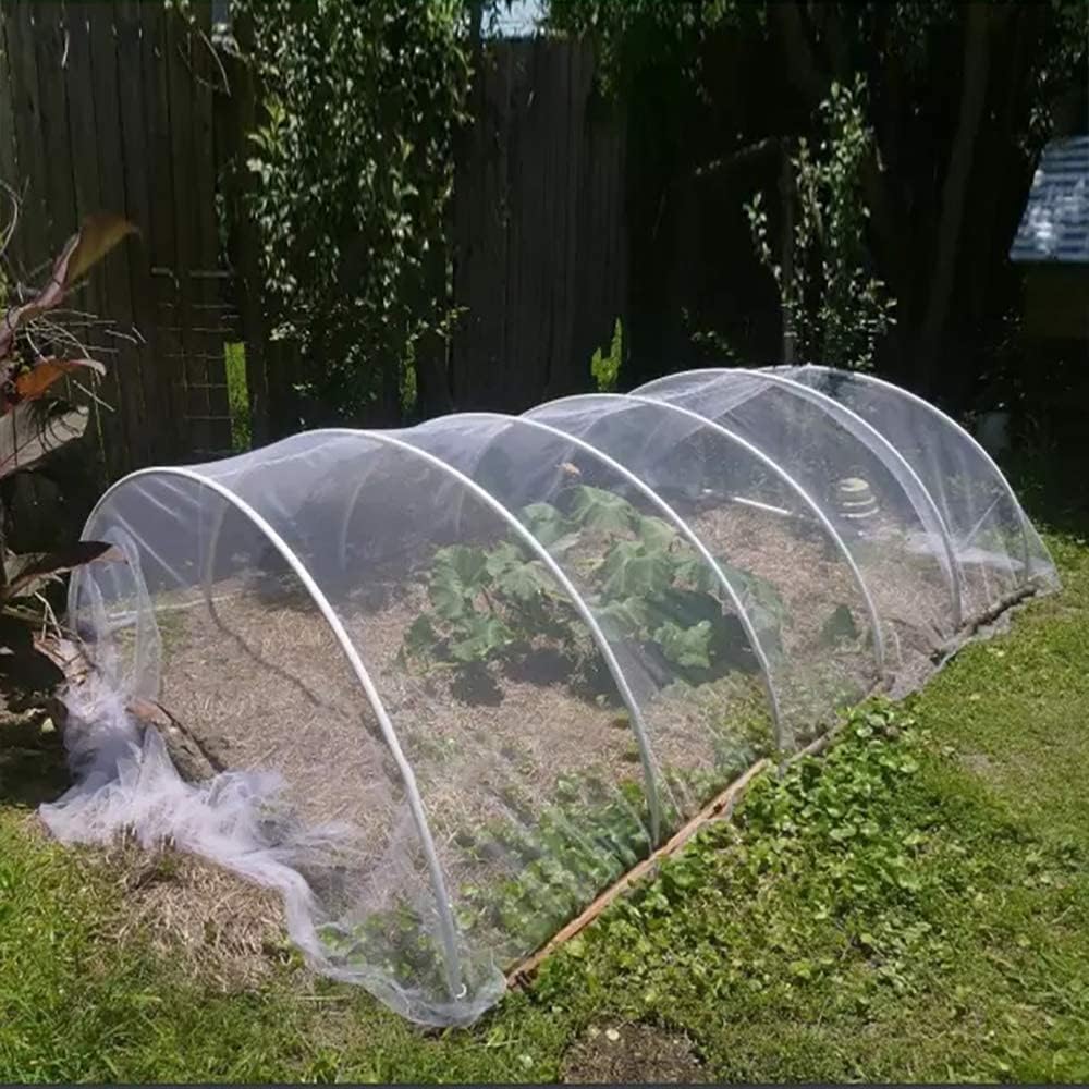 Agfabric Garden Netting 10'x30' Insect Pest Barrier Bird Netting for Garden Protection,Row Cover Mesh Netting for Vegetables Fruit Trees and Plants,White